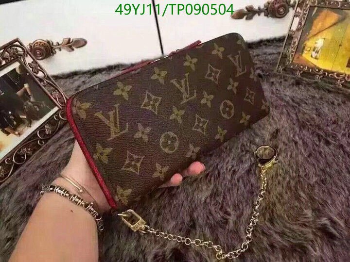 LV Bags-(4A)-Wallet-,Code: TP090504,$ 64USD