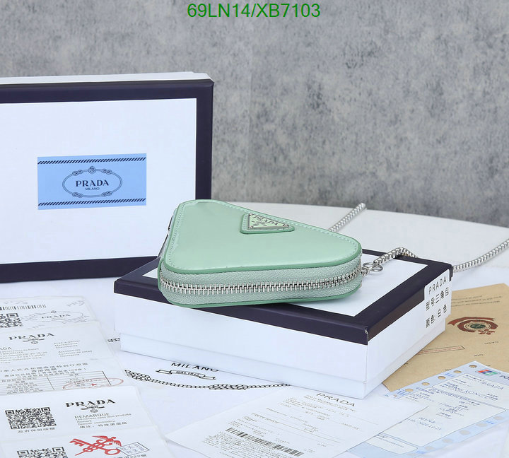 Prada Bag-(4A)-Triangle- Code: XB7103 $ 90USD