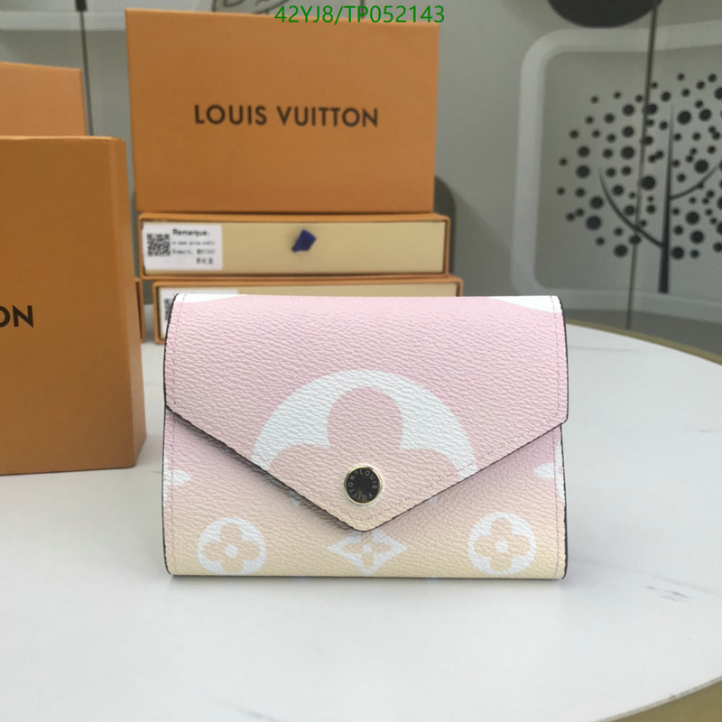 LV Bags-(4A)-Wallet-,Code: TP052143,$ 55USD