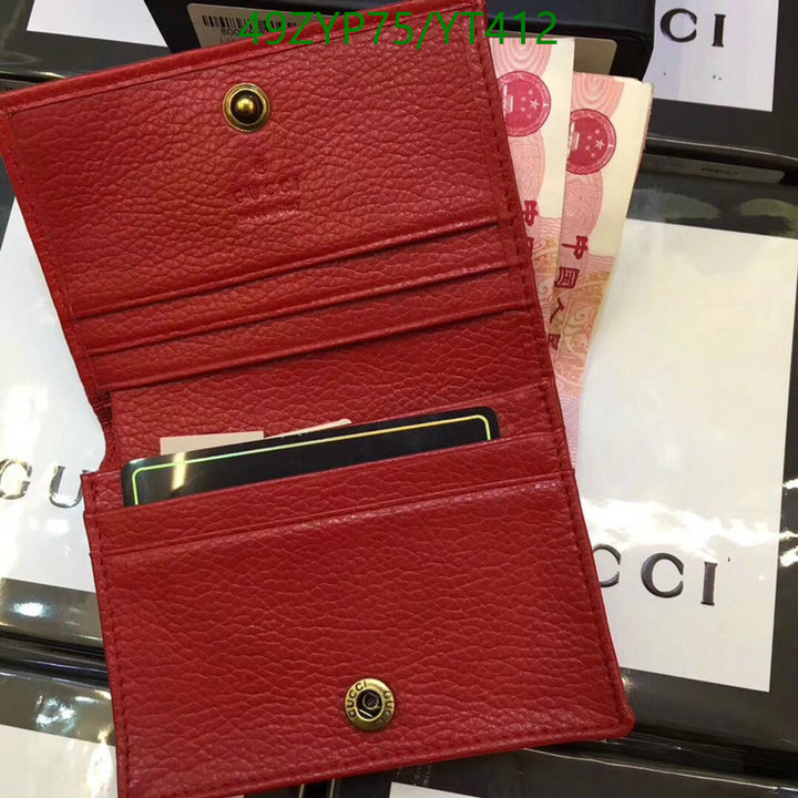 Gucci Bag-(4A)-Wallet-,Code: YT412,$ 64USD