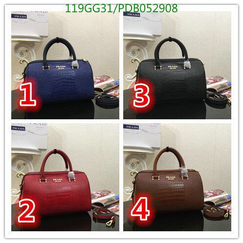 Prada Bag-(4A)-Handbag-,Code: PDB052908,$ 155USD