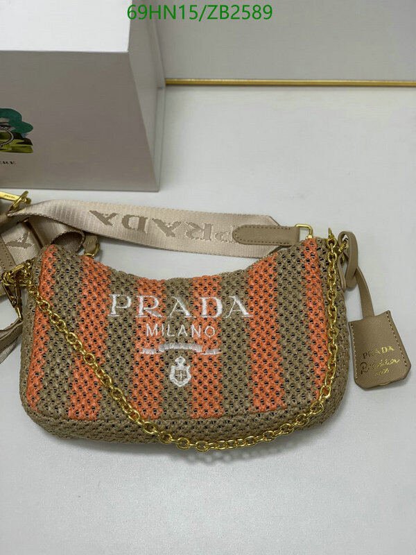 Prada Bag-(4A)-Re-Edition 2005,Code: ZB2589,$ 90USD