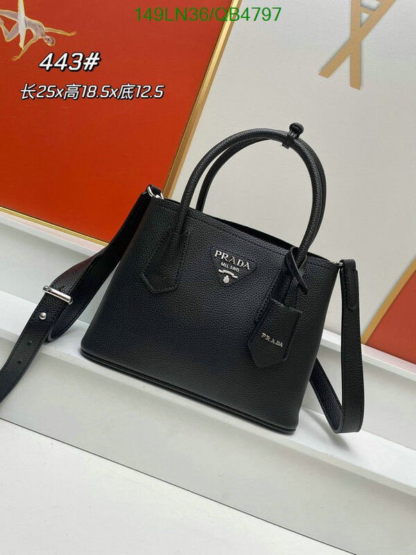 Prada Bag-(4A)-Handbag- Code: QB4797 $ 194USD