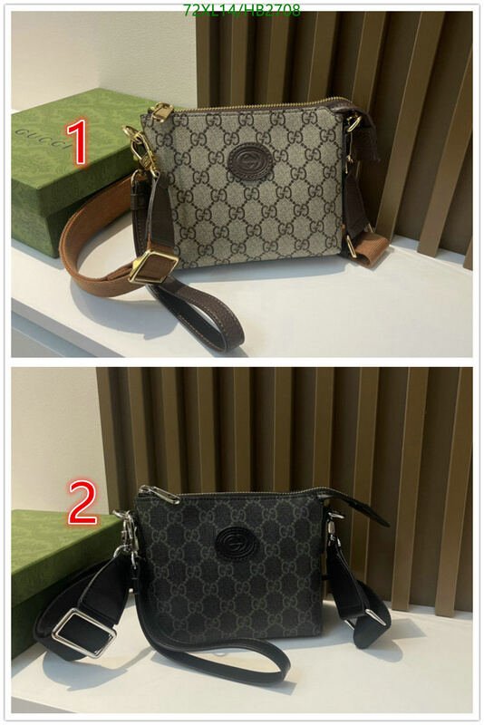 Gucci Bag-(4A)-Diagonal-,Code: HB2708,$ 94USD
