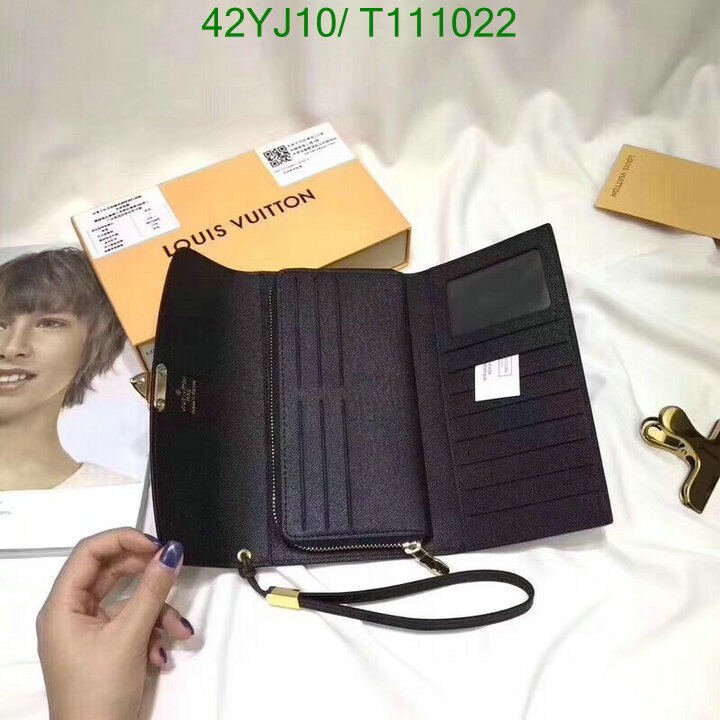 LV Bags-(4A)-Wallet-,Code : T111022,$ 55USD