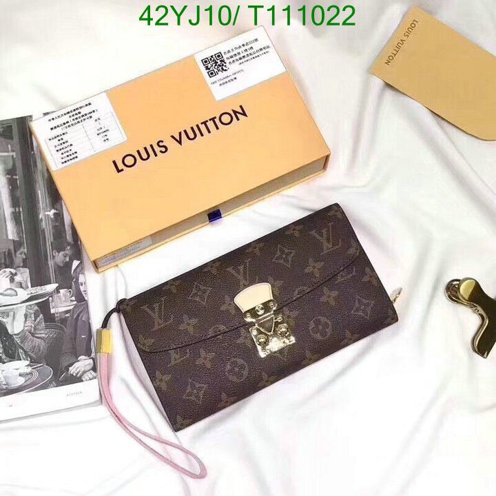 LV Bags-(4A)-Wallet-,Code : T111022,$ 55USD