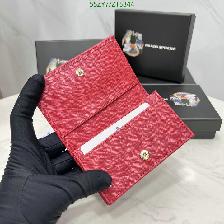 Prada Bag-(4A)-Wallet-,Code: ZT5344,$ 72USD