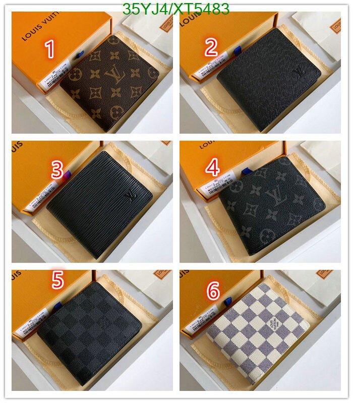LV Bags-(4A)-Wallet-,Code: XT5483,$ 46USD