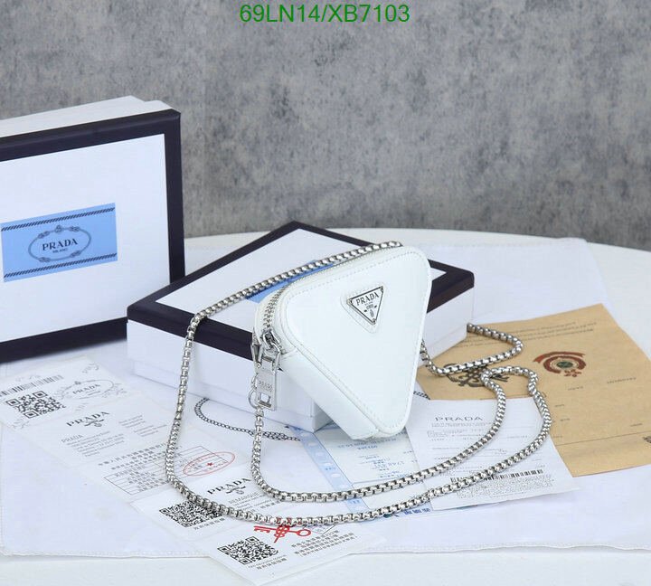 Prada Bag-(4A)-Triangle-,Code: XB7103,$ 90USD