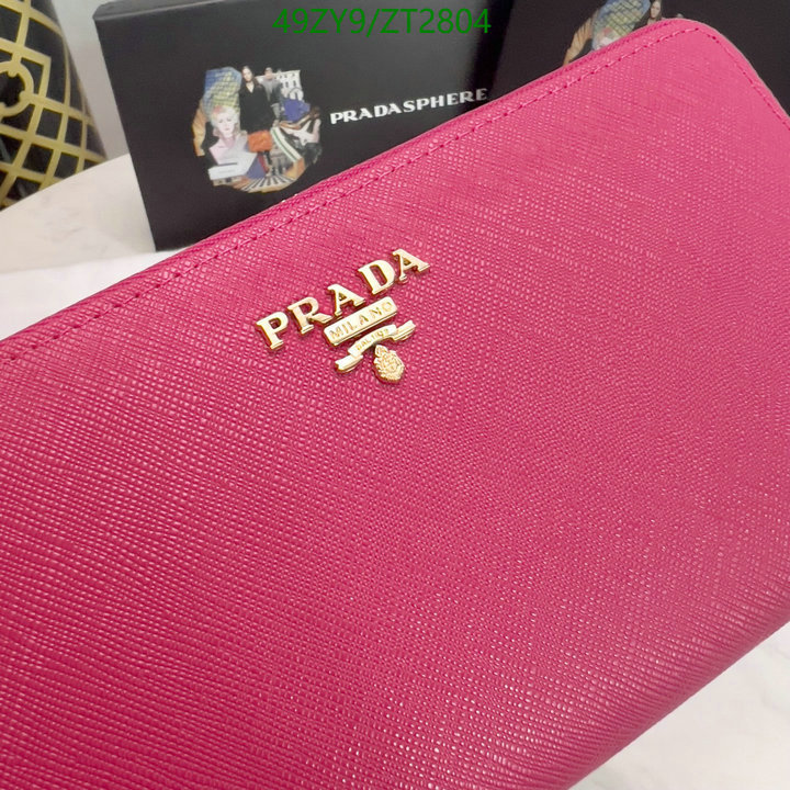 Prada Bag-(4A)-Wallet- Code: ZT2804 $ 64USD