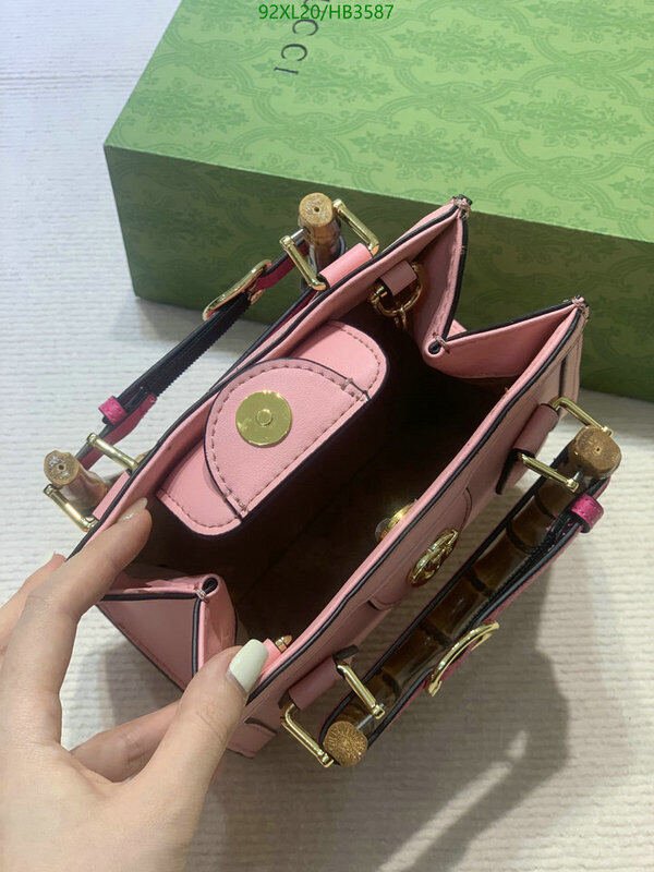 Gucci Bag-(4A)-Diana-Bamboo-,Code: HB3587,$ 120USD