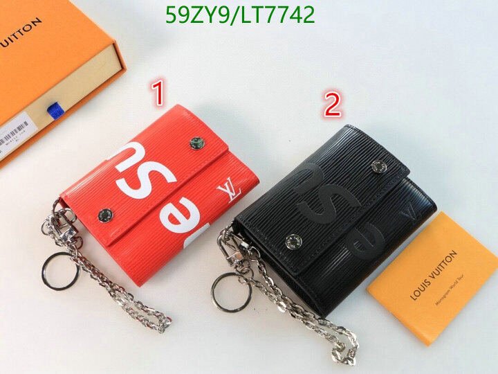 LV Bags-(4A)-Wallet-,Code: LT7742,$ 77USD