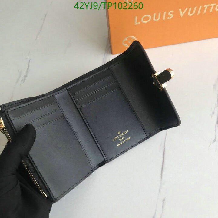 LV Bags-(4A)-Wallet-,Code: TP102260,$ 55USD