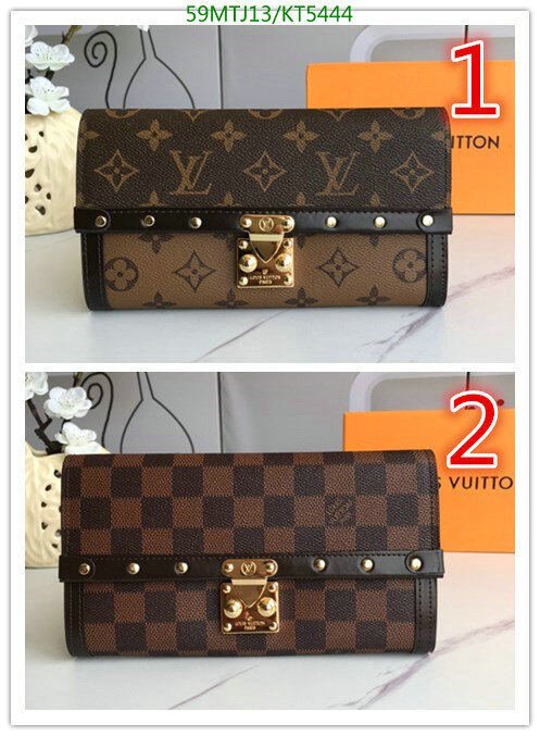 LV Bags-(4A)-Wallet-,Code: KT5444,$ 77USD