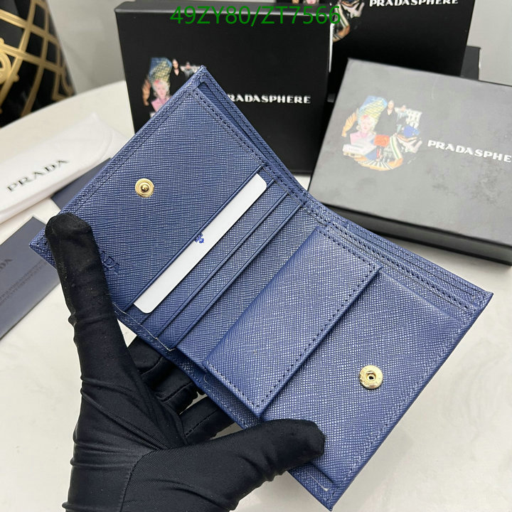 Prada Bag-(4A)-Wallet- Code: ZT7566 $ 64USD