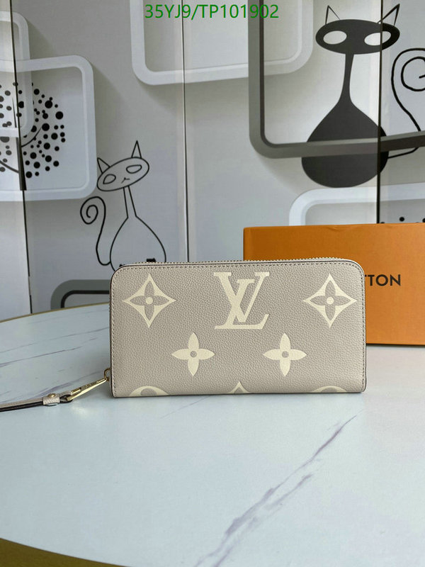 LV Bags-(4A)-Wallet-,Code: TP101902,$ 51USD