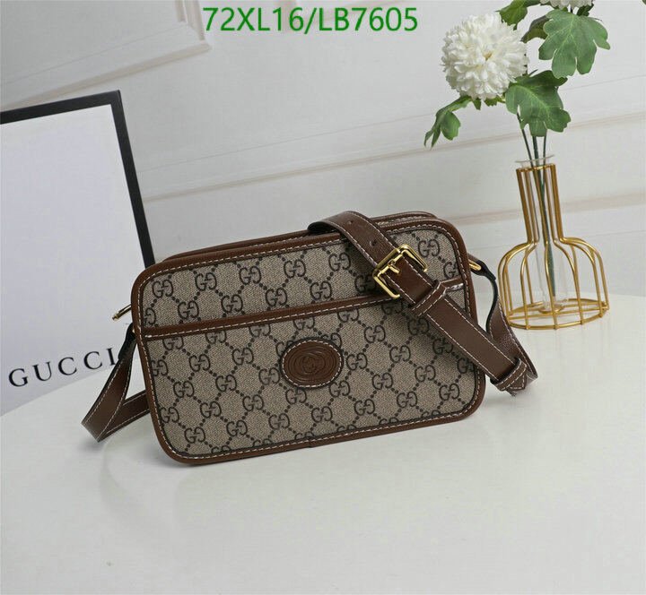 Gucci Bag-(4A)-Diagonal-,Code: LB7605,$ 94USD