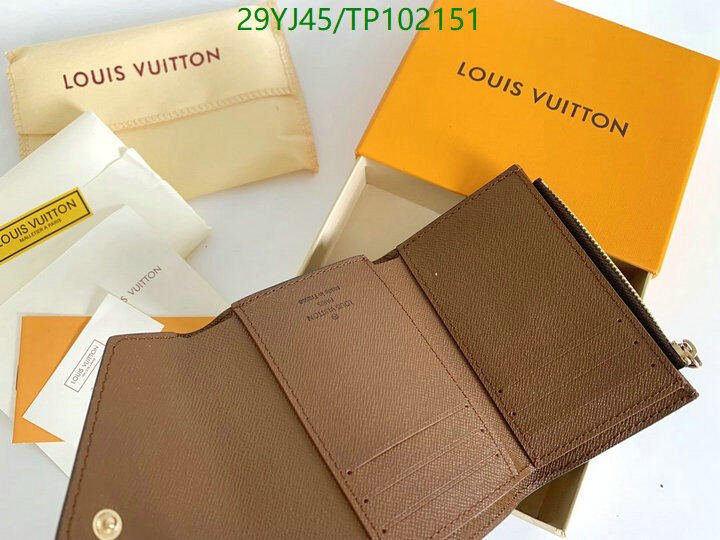 LV Bags-(4A)-Wallet-,Code: TP102151,$ 38USD