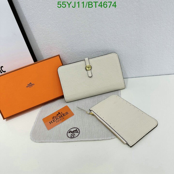 Hermes Bag-(4A)-Wallet- Code: BT4674 $ 72USD