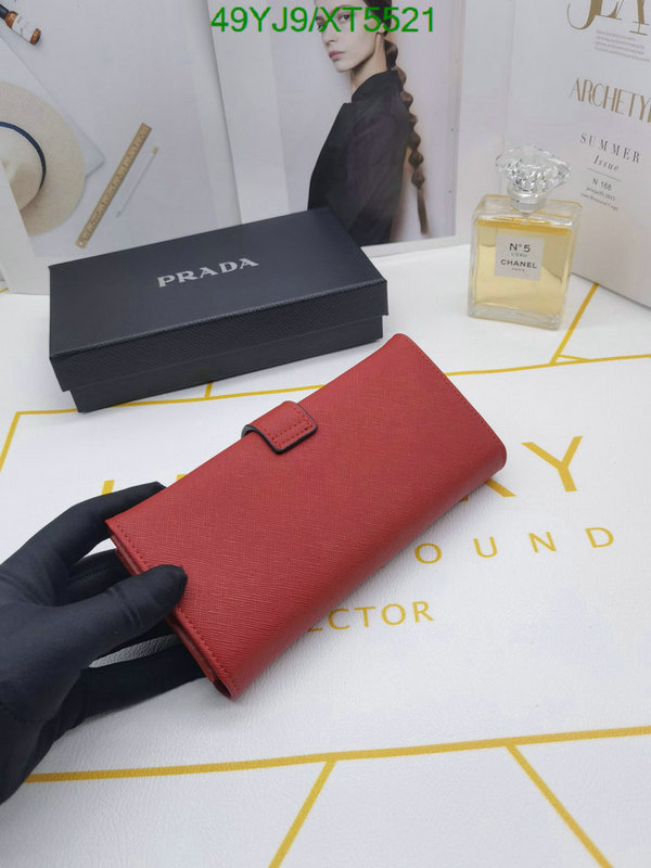 Prada Bag-(4A)-Wallet-,Code: XT5521,$ 64USD