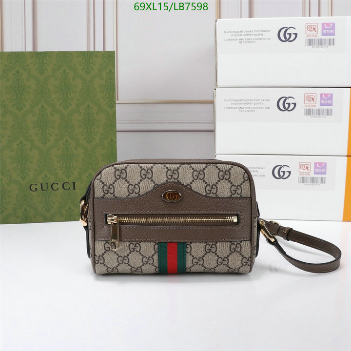 Gucci Bag-(4A)-Ophidia-G,Code: LB7598,$ 90USD