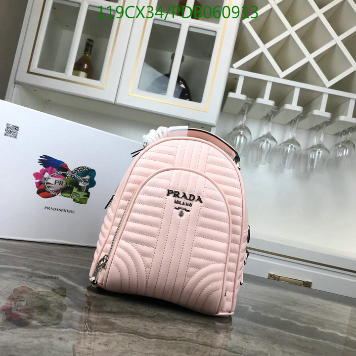 Prada Bag-(4A)-Backpack-,Code: PDB060913,$ 155USD