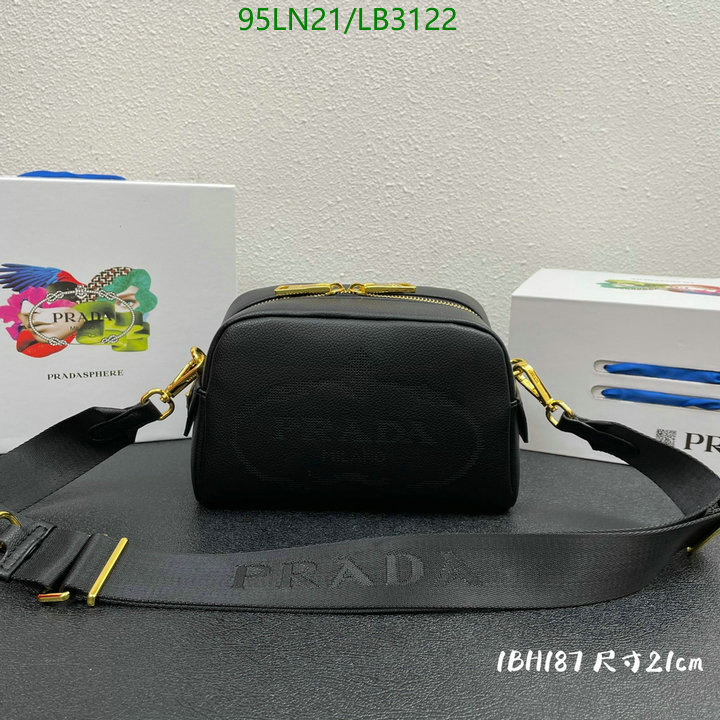 Prada Bag-(4A)-Diagonal-,Code: LB3122,$ 124USD