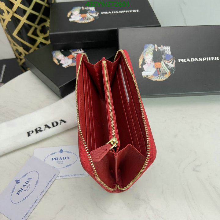 Prada Bag-(4A)-Wallet-,Code: ZT2803,$ 64USD