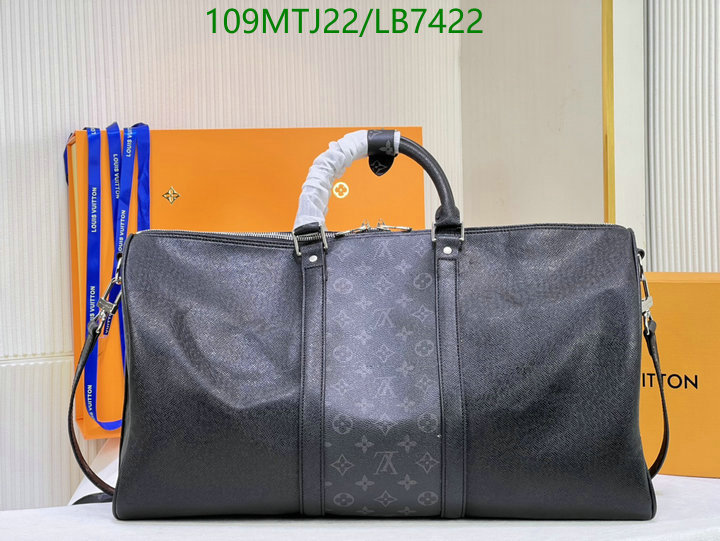 LV Bags-(4A)-Keepall BandouliRe 45-50-,Code: LB7422,$ 142USD
