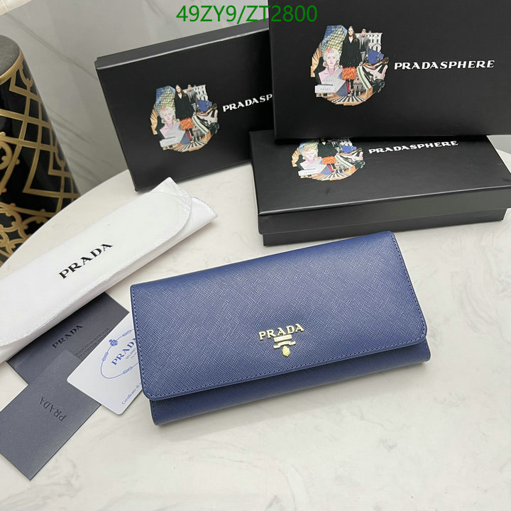Prada Bag-(4A)-Wallet-,Code: ZT2800,$ 64USD