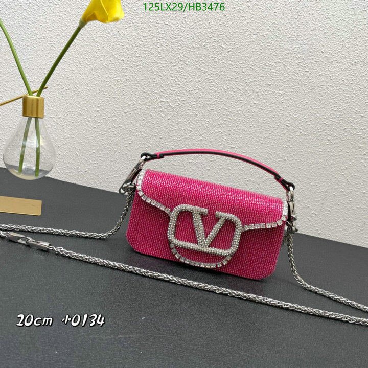 Valentino Bag-(4A)-LOC-V Logo ,Code: HB3476,$ 163USD
