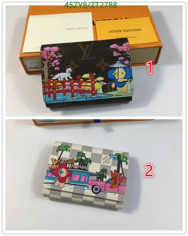 LV Bags-(4A)-Wallet-,Code: ZT2788,$ 59USD