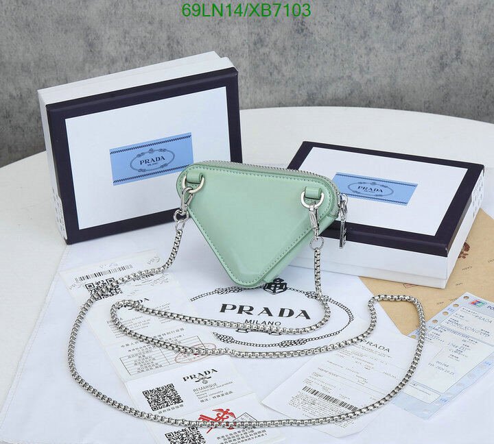 Prada Bag-(4A)-Triangle-,Code: XB7103,$ 90USD
