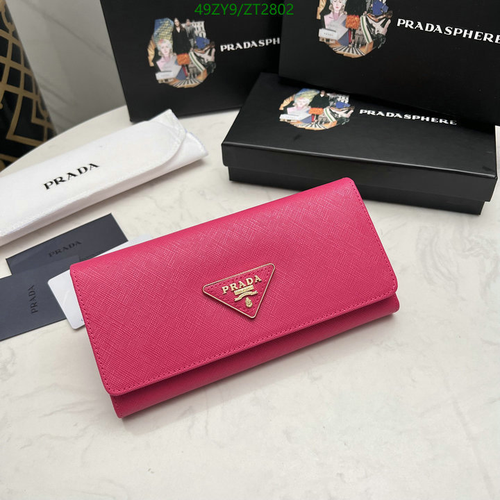 Prada Bag-(4A)-Wallet-,Code: ZT2802,$ 64USD