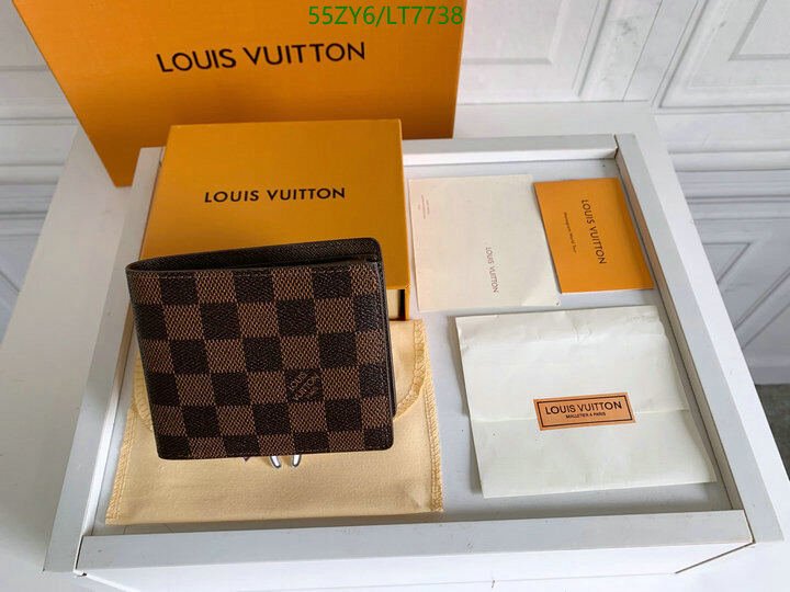 LV Bags-(4A)-Wallet-,Code: LT7738,$ 72USD