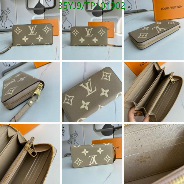 LV Bags-(4A)-Wallet-,Code: TP101902,$ 51USD