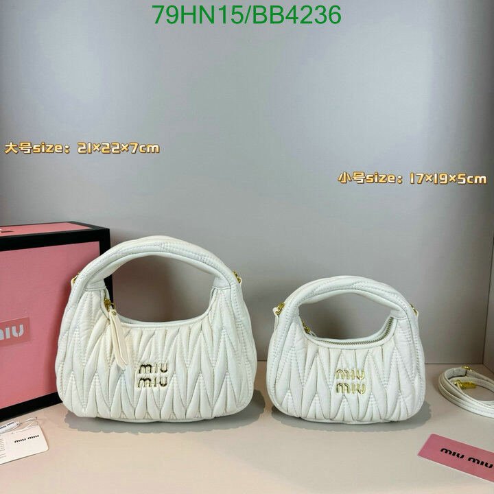 Miu Miu Bag-(4A)-Diagonal- Code: BB4236