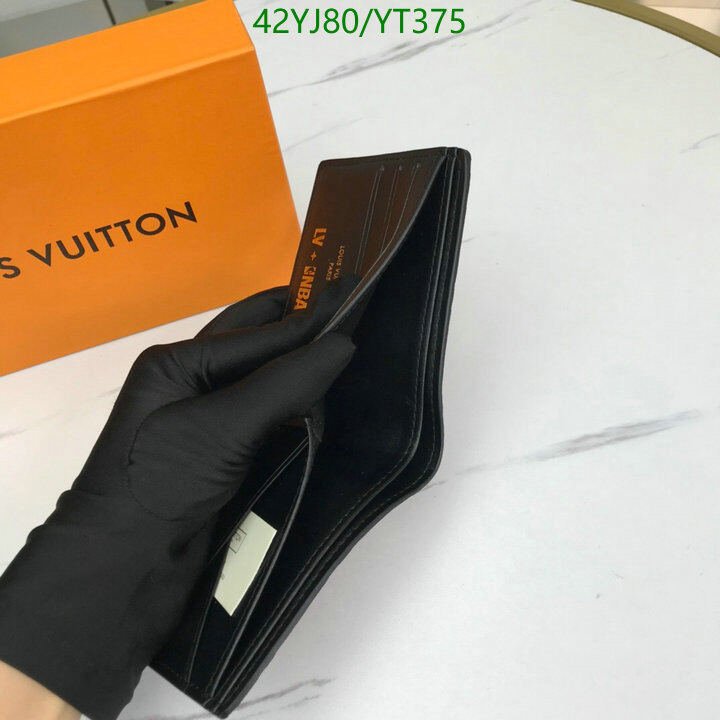 LV Bags-(4A)-Wallet-,Code: YT375,$ 55USD