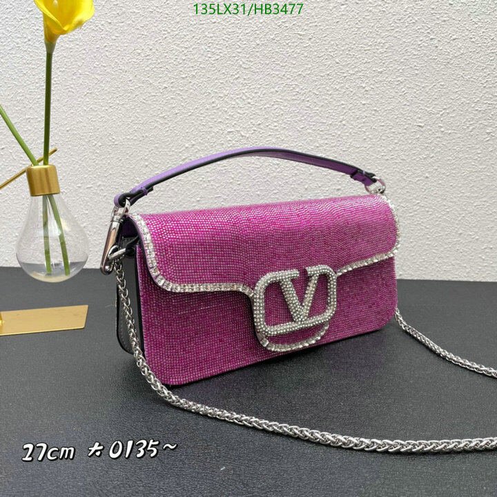 Valentino Bag-(4A)-LOC-V Logo ,Code: HB3477,$ 176USD