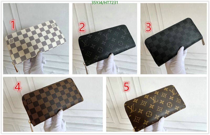 LV Bags-(4A)-Wallet-,Code: HT7231,$ 46USD