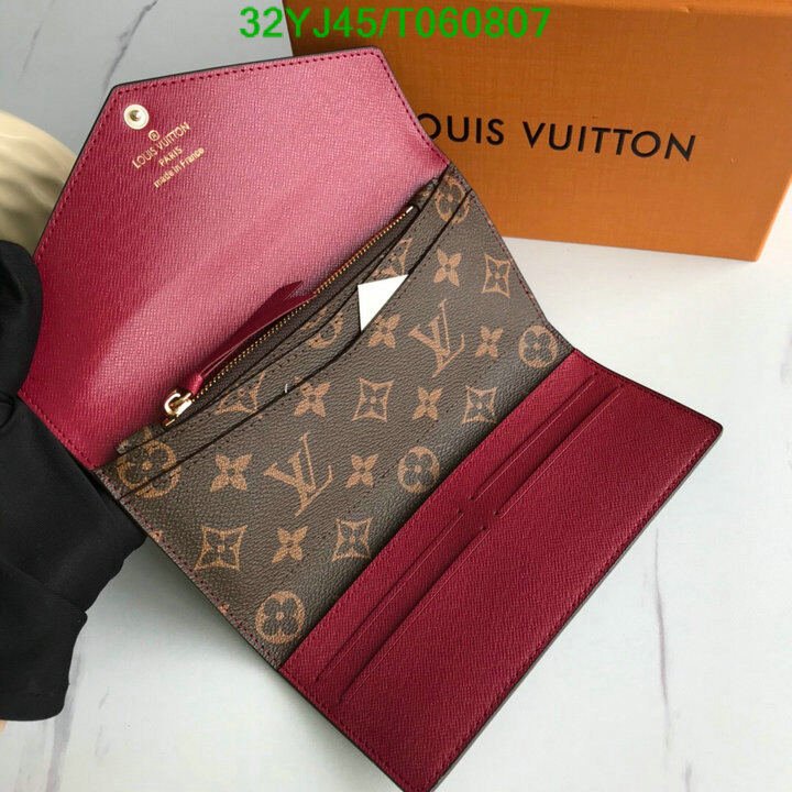 LV Bags-(4A)-Wallet-,Code: T060807,$ 42USD