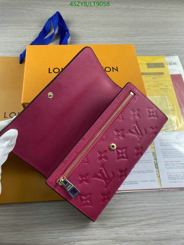 LV Bags-(4A)-Wallet-,Code: LT9058,$ 59USD