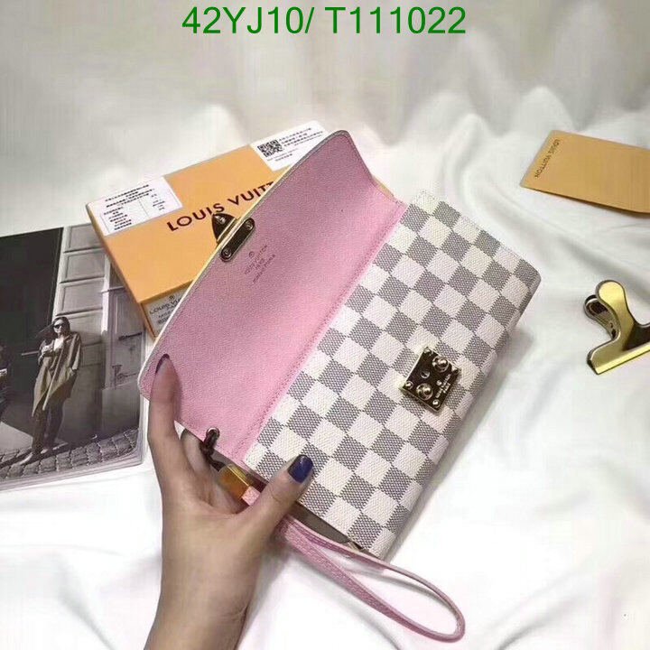 LV Bags-(4A)-Wallet-,Code : T111022,$ 55USD