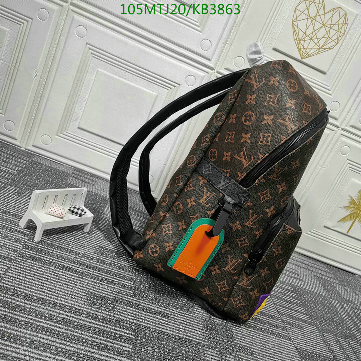 LV Bags-(4A)-Backpack-,Code: KB3863,$ 137USD