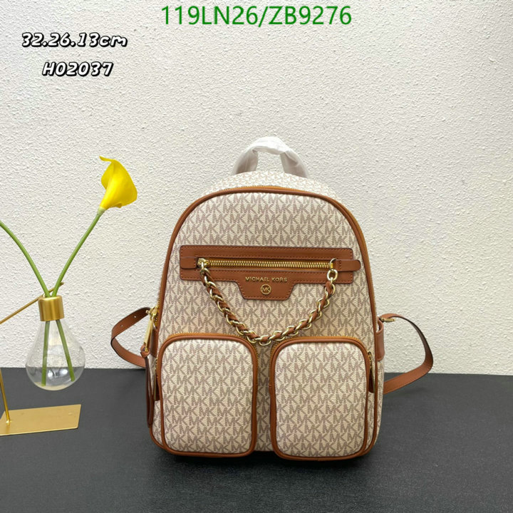 Michael Kors Bag-(4A)-Backpack-,Code: ZB9276,$ 155USD