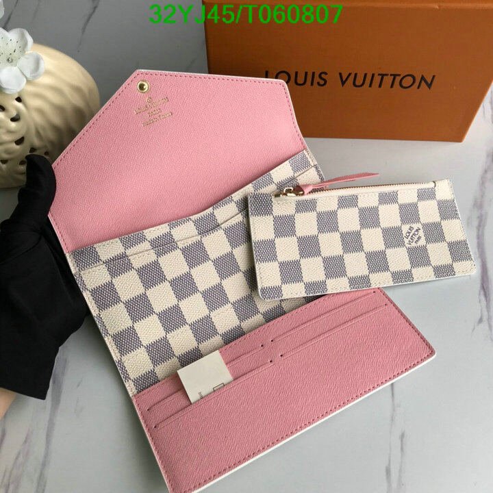 LV Bags-(4A)-Wallet-,Code: T060807,$ 42USD