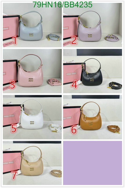 Miu Miu Bag-(4A)-Diagonal- Code: BB4235 $ 103USD