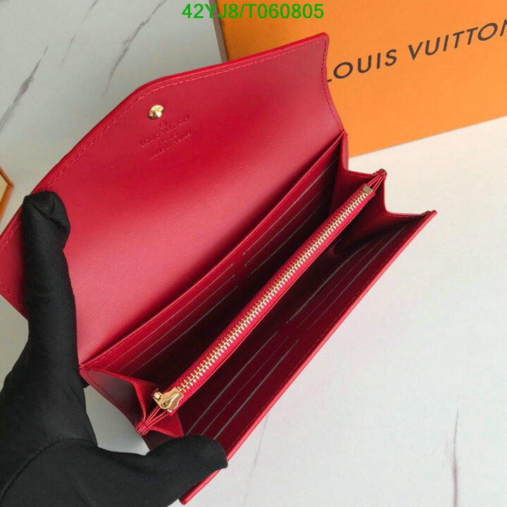 LV Bags-(4A)-Wallet-,Code: T060805,$ 55USD