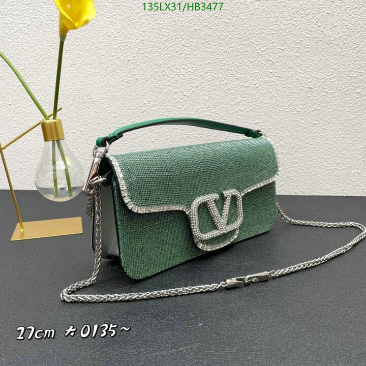 Valentino Bag-(4A)-LOC-V Logo ,Code: HB3477,$ 176USD