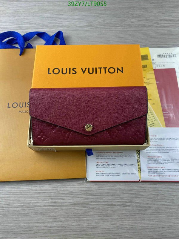 LV Bags-(4A)-Wallet-,Code: LT9055,$ 51USD